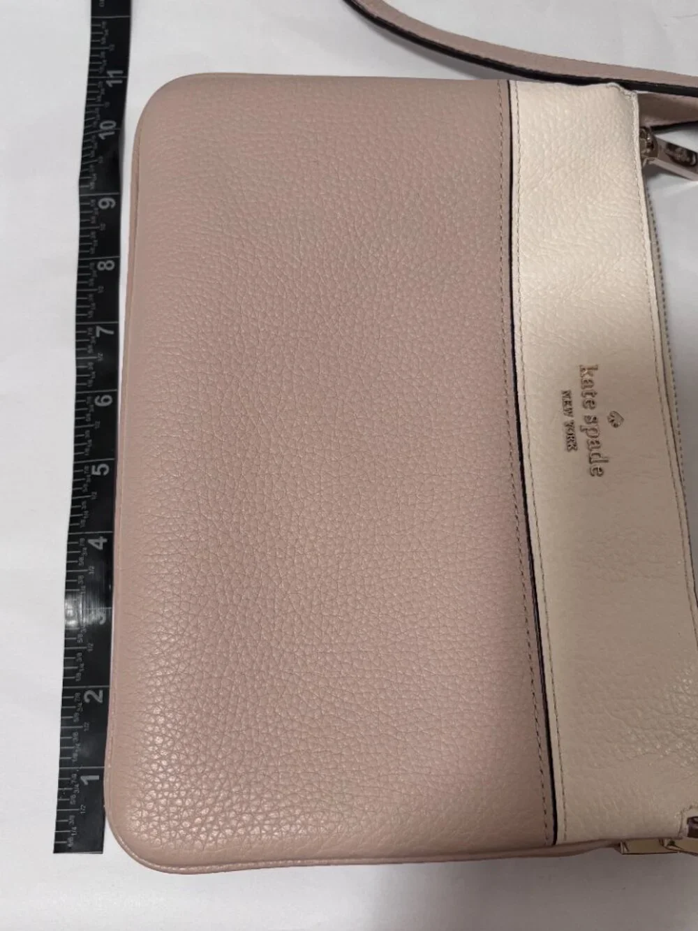Kate Spade Leila Colorblock Triple Gusset Pebbled Leather Crossbody Bag